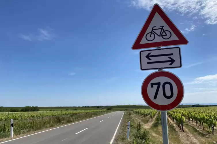 F&uuml;r ein Teilst&uuml;ck der Kreisstra&szlig;e gilt jetzt Tempo 70. 