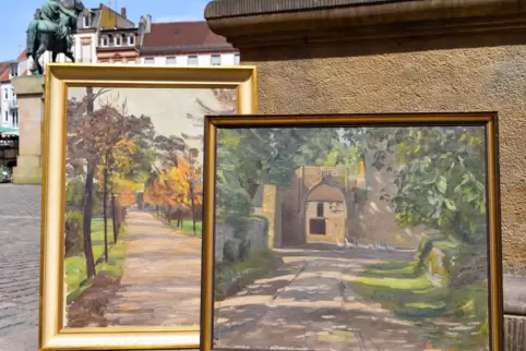 Die Stadt hat auf jeden Fall zwei Bilder von Johanna Finkler in ihrem Besitz: „Kleine Baumallee im Herbst“ (1908) und „Spätgothi