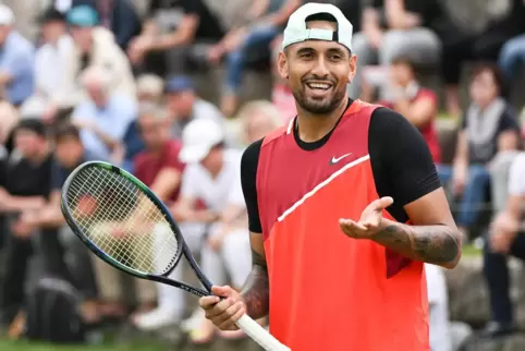 Aufschläge von unten gehören zu seinem Repertoire: Nick Kyrgios.