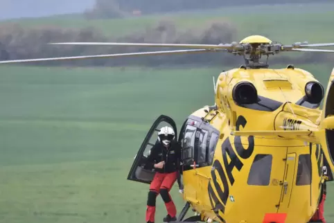 Der Rettungshubschrauber war im Einsatz. 