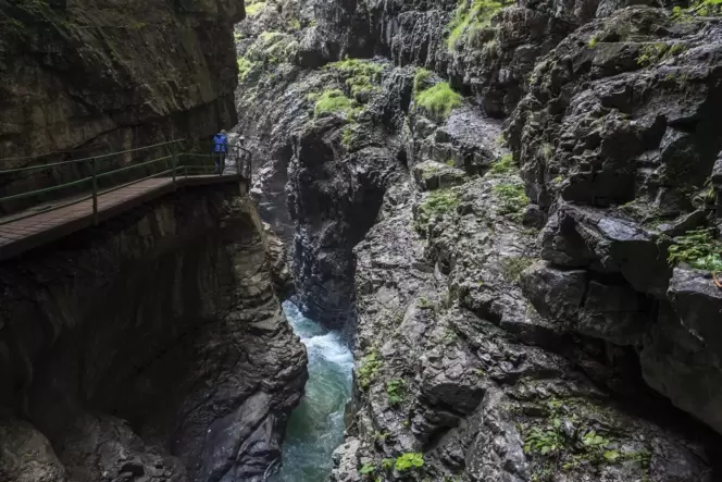 Die Breitachklamm bei Oberstdorf ist ein weiteres Ziel der Maxdorfer Schülergruppe, die jüngst in Bergnot geriet. Alle Ausflüge