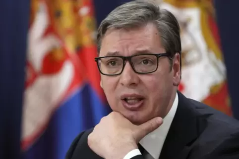 Bekommt Besuch aus Berlin: Serbiens Präsident Vucic.