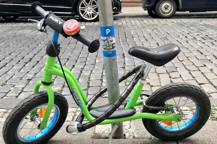 So gesichert wie dieses Rad war das Laufrad in Otterstadt wohl nicht. 