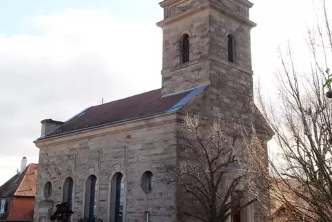 Die evangeische Kirche in Maikammer.
