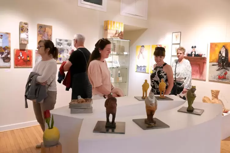 Kunst in der Galerie Kulturraum. 