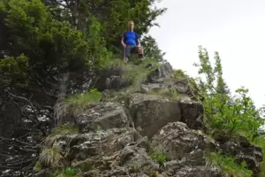 Reporter Mark Bihler hat einen der steileren Aufschwünge hinter sich gebracht Reporter Mark Bihler hat einen der steileren Aufschwünge hinter sich gebracht