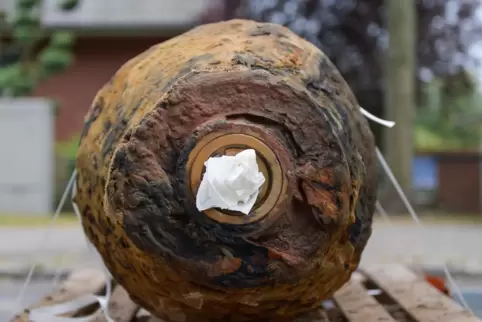 Die Bombe soll am Mittwoch entschärft werden. 