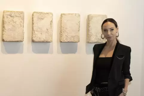 Barbara Reisky in der Schau im Stadtmuseum.