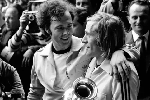 Zwei Helden von 1972: Franz Beckenbauer und Günter Netzer. 