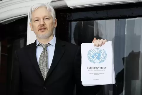 Julian Assange im Jahr 2016, danach wurden Fotos von ihm seltener.