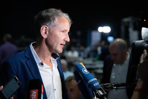 Björn Höcke kandidierte nach seiner Kritik an der bisherigen Spitze selber nicht.
