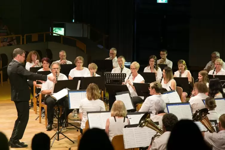 Beim „Musikantenland 2.0“-Konzert in Kusel dirigierte Volker Kaufmann. 