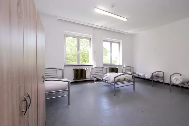 Von der Stadt eingerichtet: Räume für Kriegsflüchtlinge im Birkenweg. 