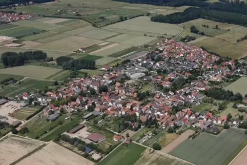 Blick auf Knittelsheim.