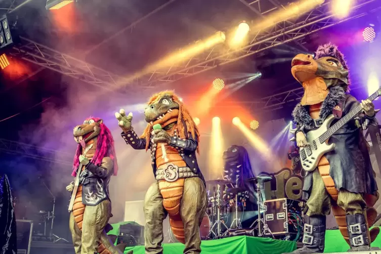 2019 ging das Neunkircher Stadtfest zuletzt über die Bühne. Unser Foto zeigt die Kinder-Rock-Band Heavysaurus. 