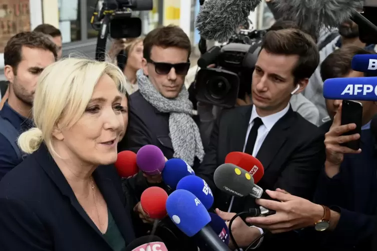 Erzielte große Zugewinne: Marine Le Pen, Vorsitzende der rechtsextremen Partei Rassemblement National (RN). 