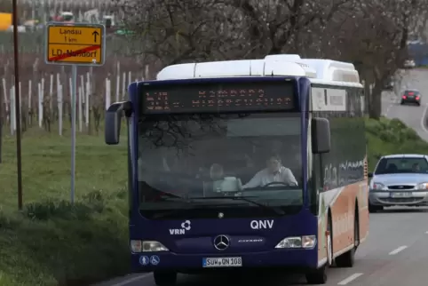 Im Landauer Stadtgebiet fahren VRN-Busse. 