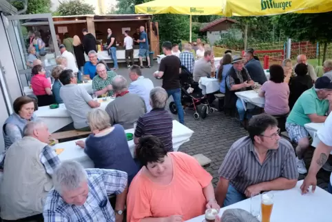 2018 hatte man noch im rückwärtigen Hof gefeiert. 