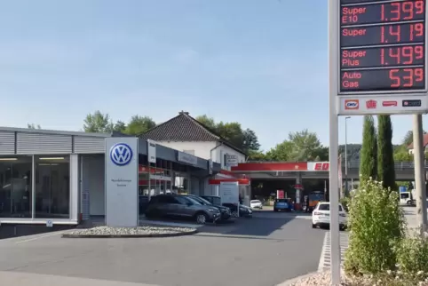 Ziel von Einbrechern: die ED-Tankstelle am Stadteingang von Lauterecken. 