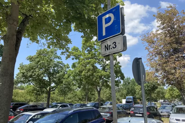 Weil die regulären Parkplätze rund um das Strandbad in Frankenthal am vergangenen Wochenende überfüllt waren, stellten einige Be