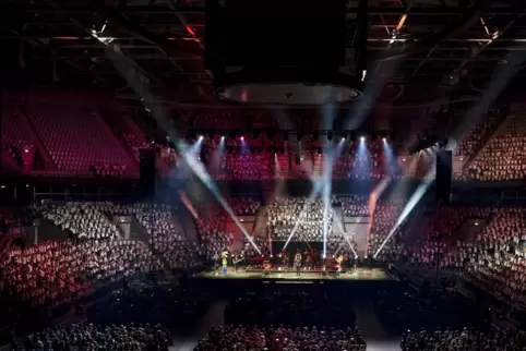 Kinderchöre aus vier Bundesländern trafen in der SAP-Arena aufeinander. 