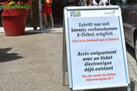 Tickets für den Badepark können nur online gekauft werden.