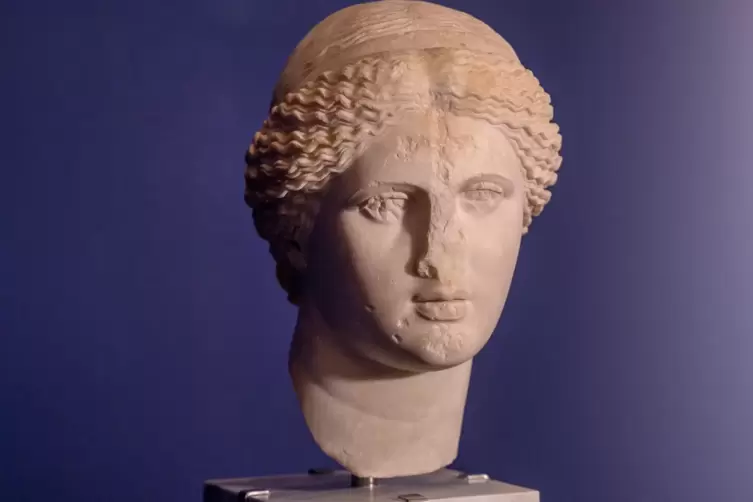 Eigentlich ist sie ja Griechin: Aphrodite kommt aus dem Nationalmuseum Athen nach Trier. Das besondere an diesem antiken Kopf au