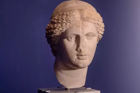 Eigentlich ist sie ja Griechin: Aphrodite kommt aus dem Nationalmuseum Athen nach Trier. Das besondere an diesem antiken Kopf au