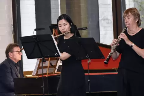 Das Trio Sanssouci beim Festkonzert in der Lutherkirche. 
