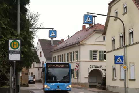 Ein QNV-Bus der Linie 540 in Mörzheim. 