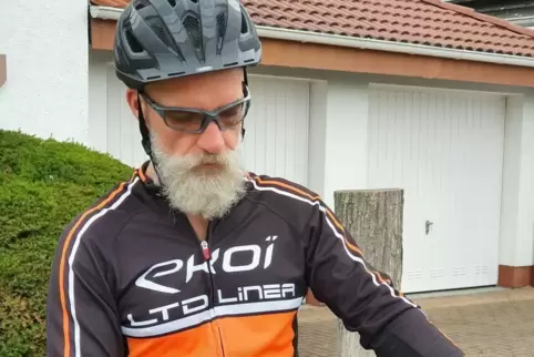Will mit einer Handy-App durch Speyer und das Umland fahren: „Stadtradel-Star“ Frank Bug. 