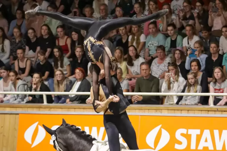 Handstand auf dem Unterarm: Chiara Congia und ihr Partner Justin van Gerven reisen als Titelfavoriten zur Weltmeisterschaft nach