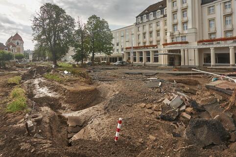 Im Ahrtal hat ein Hochwasser 2021 beträchtliche Schäden angerichtet und zahlreiche Menschenleben gekostet. SPD und FDP wollten n