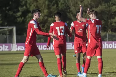 Momente zum Jubeln gab es immer wieder mal bei der U17, am Ende flossen aber Tränen – es reichte knapp nicht zum Klassenerhalt. 