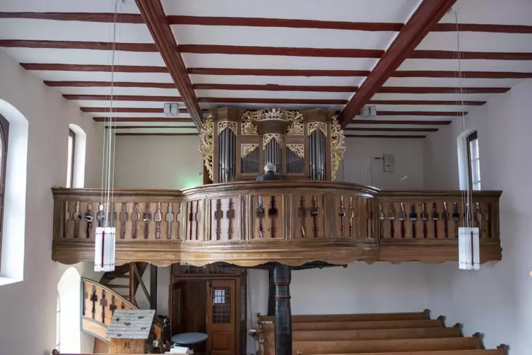 Die restaurierte Orgel. 