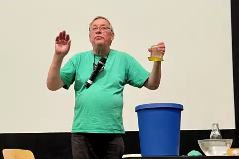 Christoph Biemanns Markenzeichen ist das grüne Oberteil.