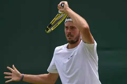 Maximilian Marterer schied in Wimbledon in Runde zwei aus. 