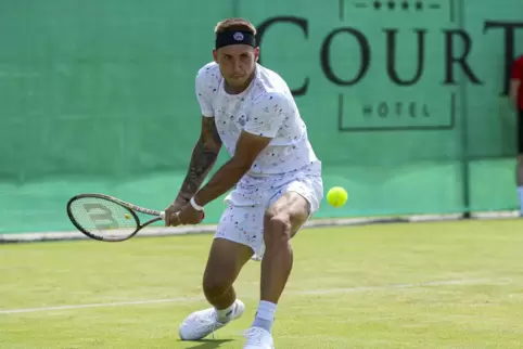 Alex Molcan ist der Top-Spieler beim BASF TC Ludwigshafen. Doch er ist aktuell recht erfolgreich beim Rasenturnier in Wimbledon.