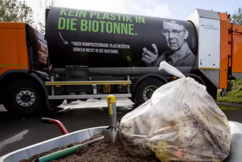 Wegen der Plastiktüten kann der Biomüll oft nicht weiterverwertet werden. 