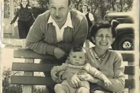 Schwere Zeit: Ludwig, Rafael und Hannah in Tel Aviv im Jahr 1948.