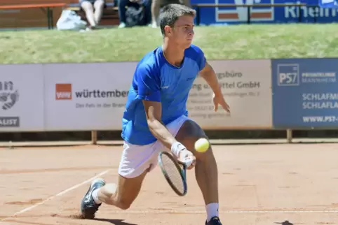 Duje Ajdukovic gewann sein Einzel für den BASF TC.