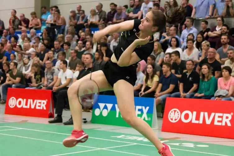 Annabella Jäger gehört zu den besten deutschen Badmintonspielerinnen. Sie darf sich Hoffnungen auf einen Einsatz in Frankenthal 