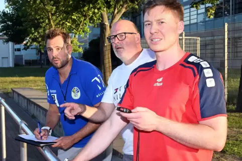 Das Trio um Andreas Reckenthäler, Thomas Müller und Philip Rogawski (von links) übernimmt die sportliche Verantwortung bei der T
