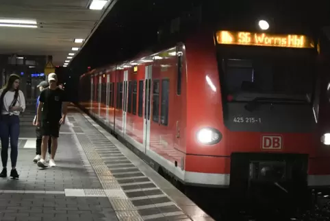 Von den Bauarbeiten in Rheinhessen betroffen: die S-Bahn-Linie 6. 