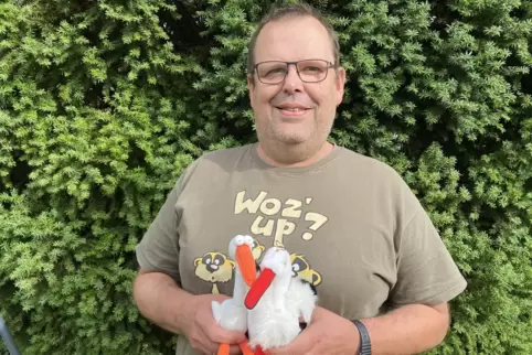 Der Storchenpapa von Freinsheim: Heiko Gauglitz. 