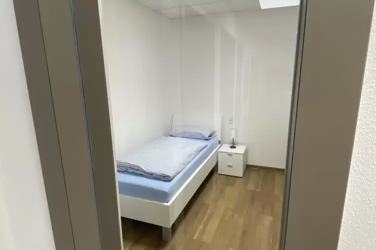 F&uuml;r die Pause: Schlafm&ouml;glichkeit mit H&ouml;henluft. 