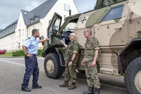 Freuen sich auf zahlreiche Besucher am Tag der offenen Tür. Michael Sziele, Juergen Gruender, Thomas Weidmann (von links). 