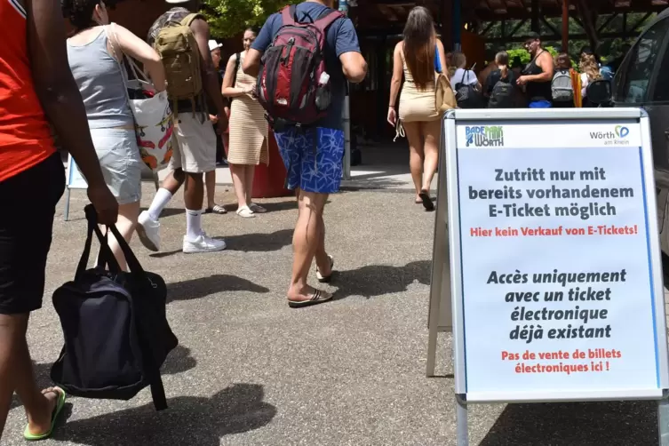 Bis vor wenigen Tagen war der Zutritt nur mit E-Tickets m&ouml;glich.