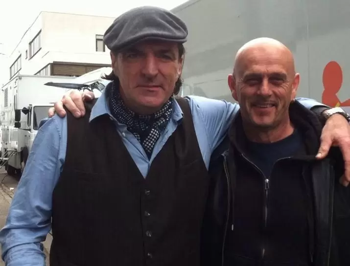 Mit Andreas Hoppe alias Mario Kopper beim »Tatort«.