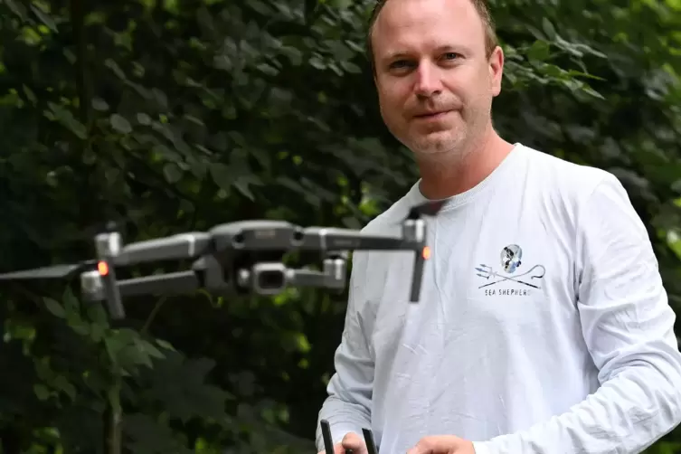 Profi an der Drohne: RHEINPFALZ-Fotograf Kai Mehn. 
